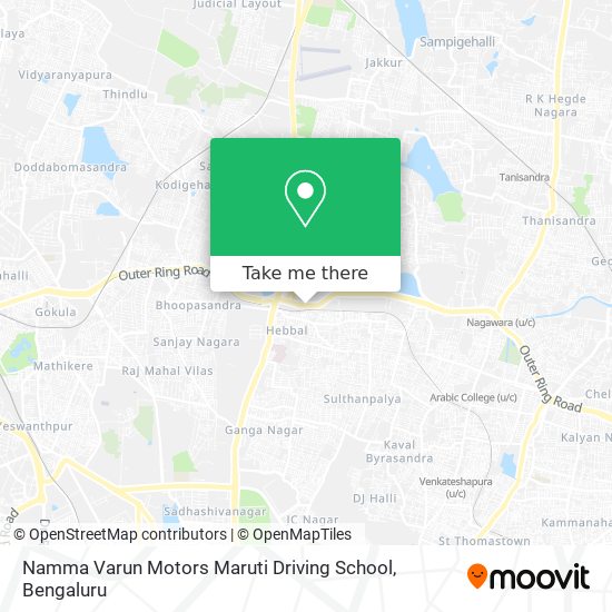 Namma Varun Motors Maruti Driving School map