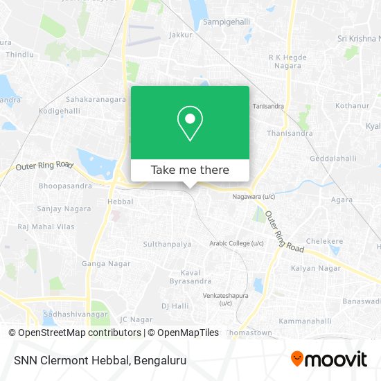 SNN Clermont Hebbal map