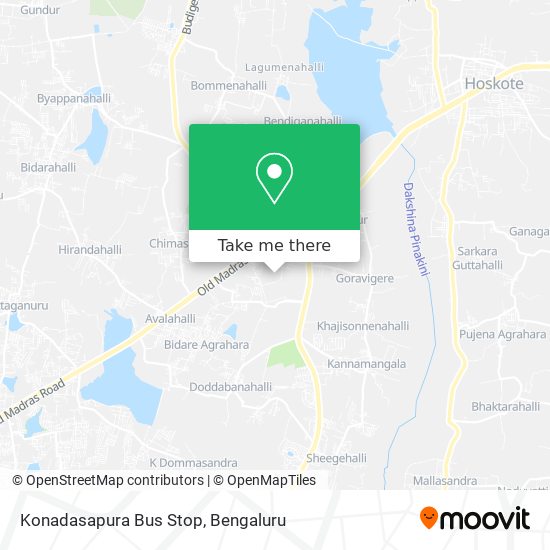 Konadasapura Bus Stop map