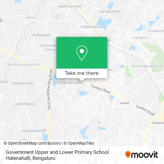 Government Upper and Lower Primary School Halenahalli map
