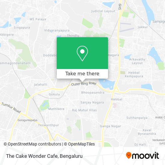 The Cake Wonder Cafe map