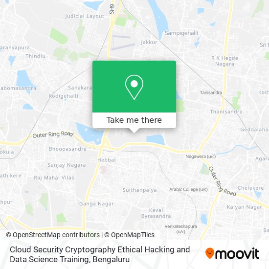 Cloud Security Cryptography Ethical Hacking and Data Science Training map