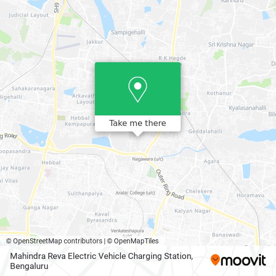 Mahindra Reva Electric Vehicle Charging Station map