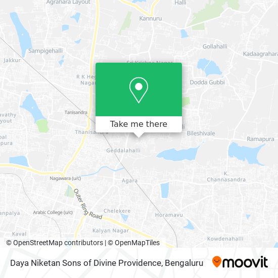 Daya Niketan Sons of Divine Providence map