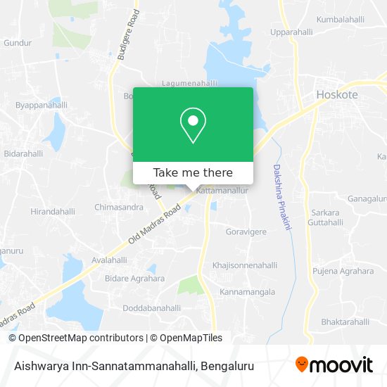 Aishwarya Inn-Sannatammanahalli map