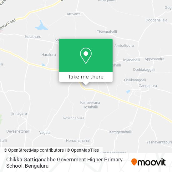 Chikka Gattiganabbe Government Higher Primary School map