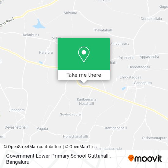 Government Lower Primary School Guttahalli map