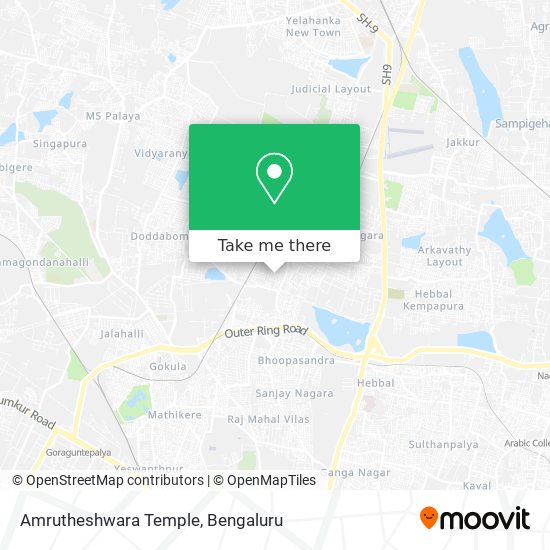 Amrutheshwara Temple map