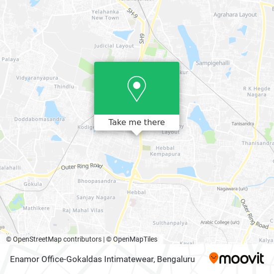 Enamor Office-Gokaldas Intimatewear map