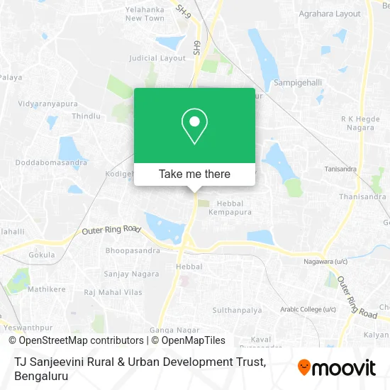 TJ Sanjeevini Rural & Urban Development Trust map