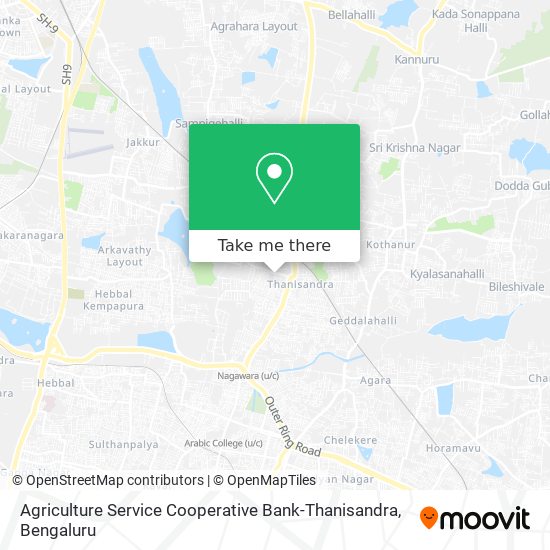 Agriculture Service Cooperative Bank-Thanisandra map