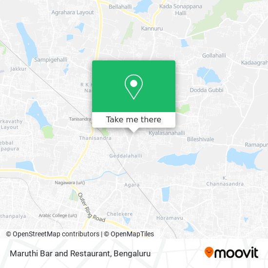 Maruthi Bar and Restaurant map