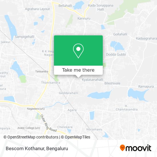 Bescom Kothanur map