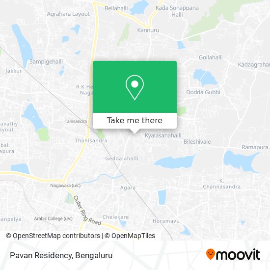 Pavan Residency map