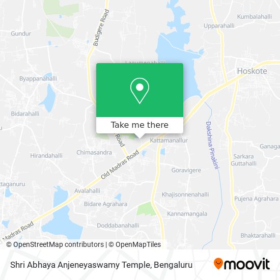 Shri Abhaya Anjeneyaswamy Temple map