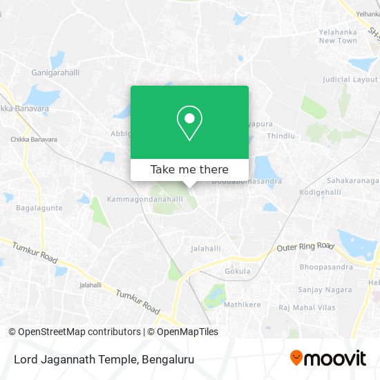 Lord Jagannath Temple map