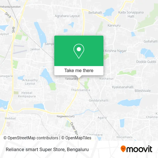 Reliance smart Super Store map