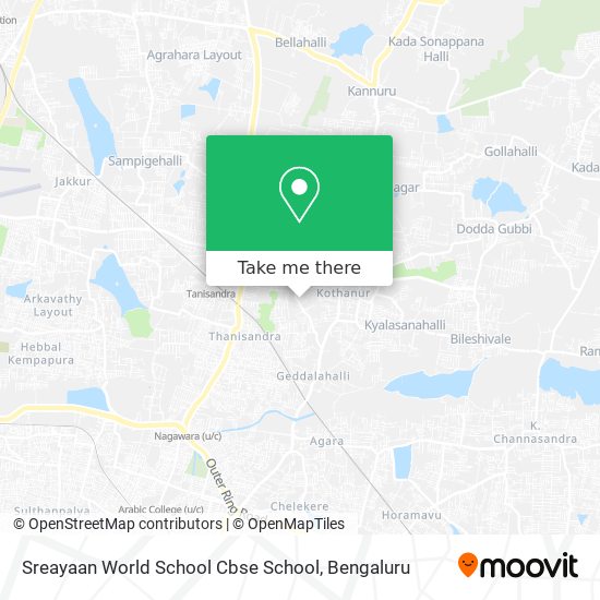 Sreayaan World School Cbse School map