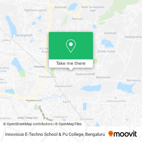 Innovious E-Techno School & Pu College map