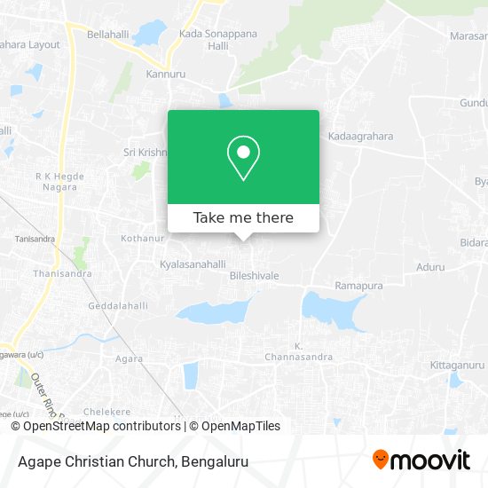 Agape Christian Church map