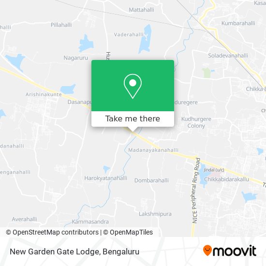 New Garden Gate Lodge map