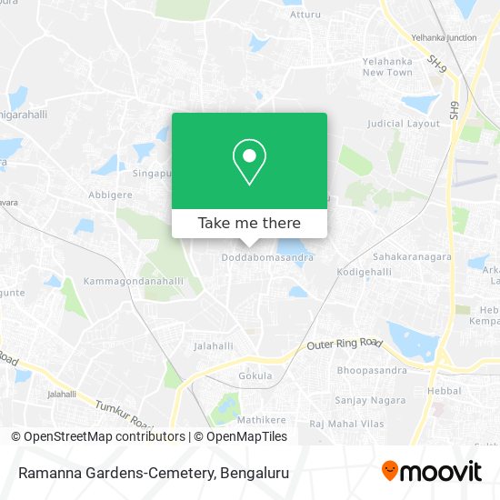 Ramanna Gardens-Cemetery map