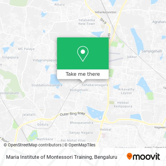 Maria Institute of Montessori Training map