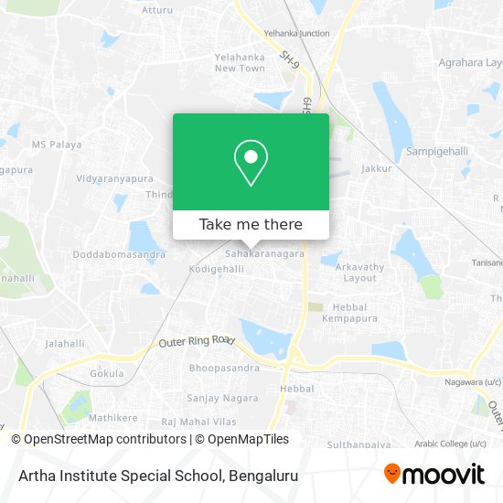 Artha Institute Special School map