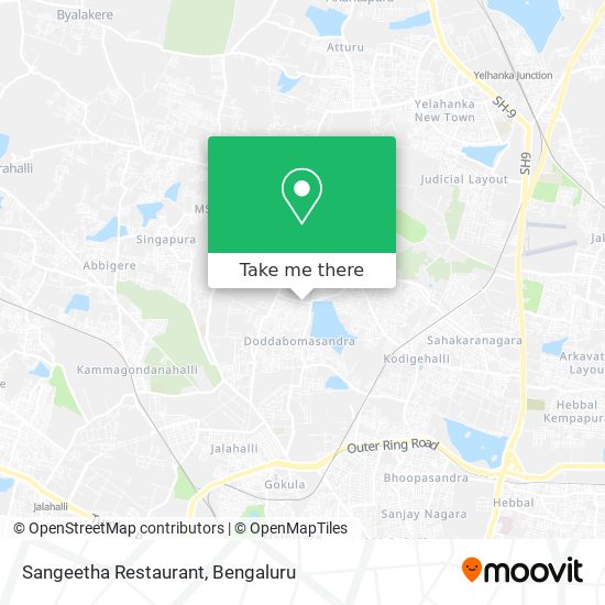 Sangeetha Restaurant map