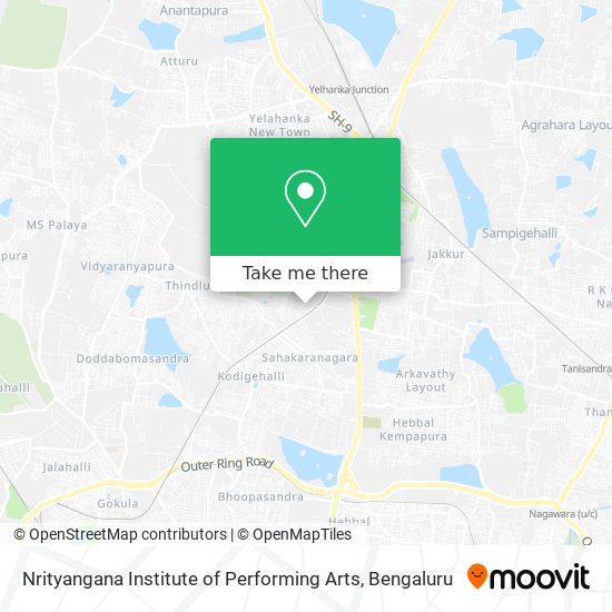 Nrityangana Institute of Performing Arts map