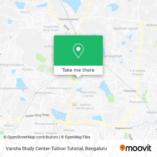 Varsha Study Center-Tuition Tutorial map