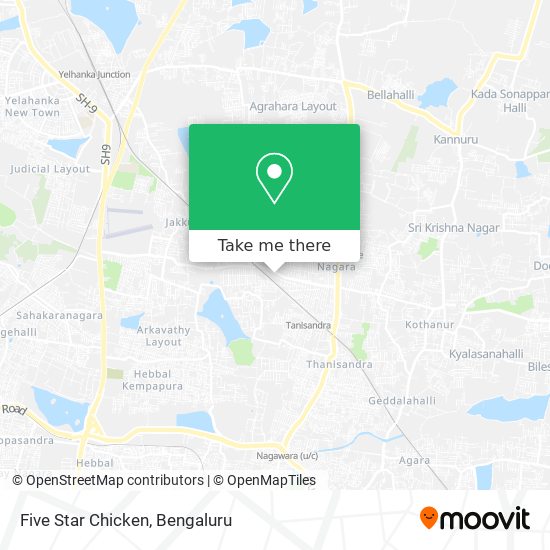 Five Star Chicken map