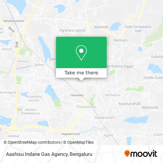 Aashisu Indane Gas Agency map