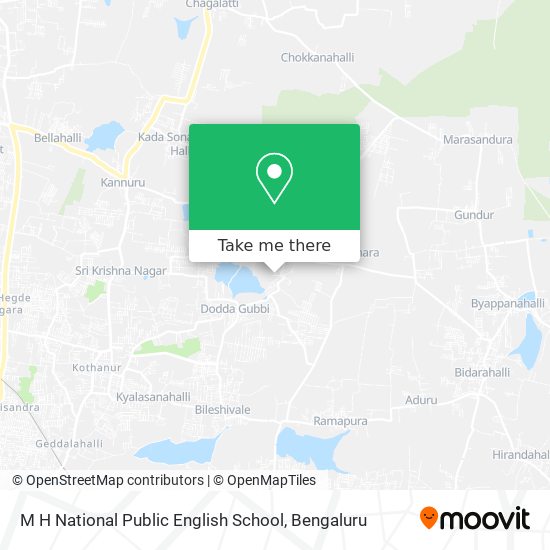 M H National Public English School map