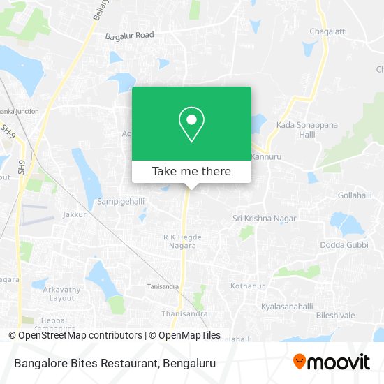 Bangalore Bites Restaurant map