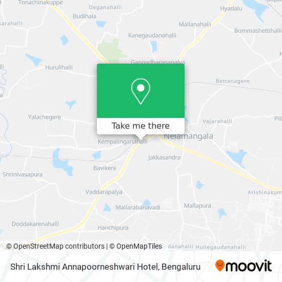 Shri Lakshmi Annapoorneshwari Hotel map