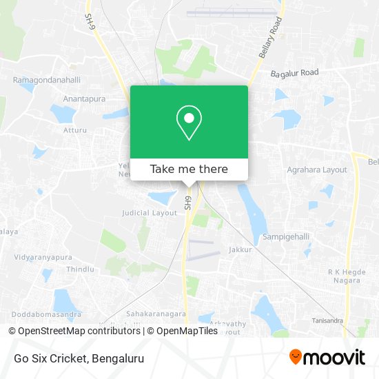 Go Six Cricket map