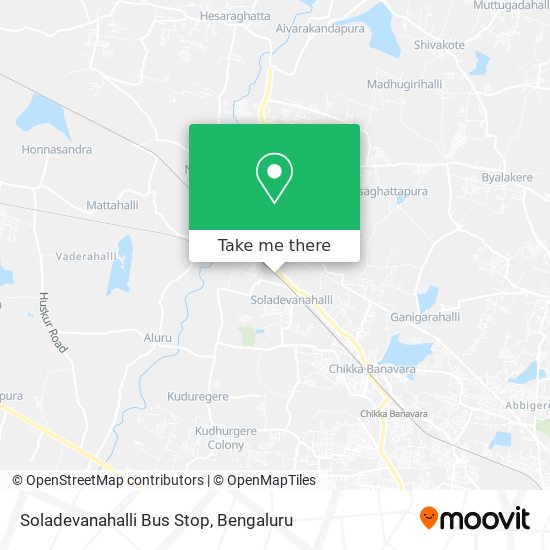 Soladevanahalli Bus Stop map