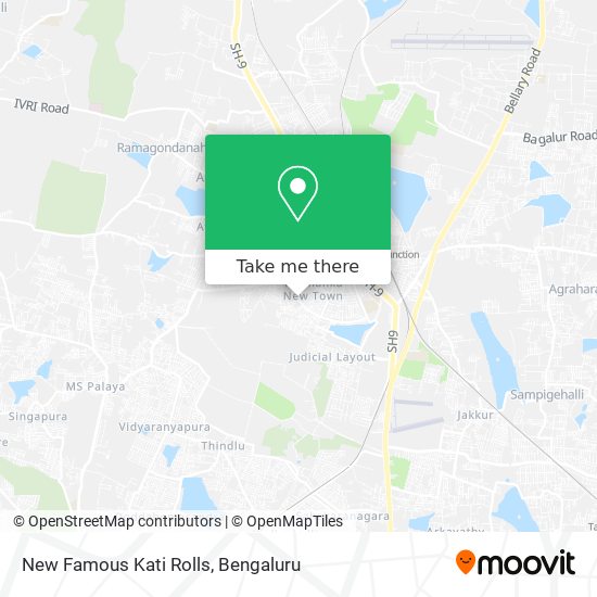 New Famous Kati Rolls map