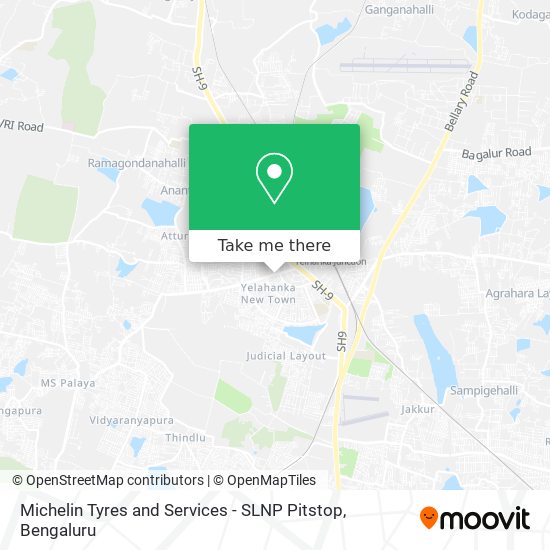 Michelin Tyres and Services - SLNP Pitstop map
