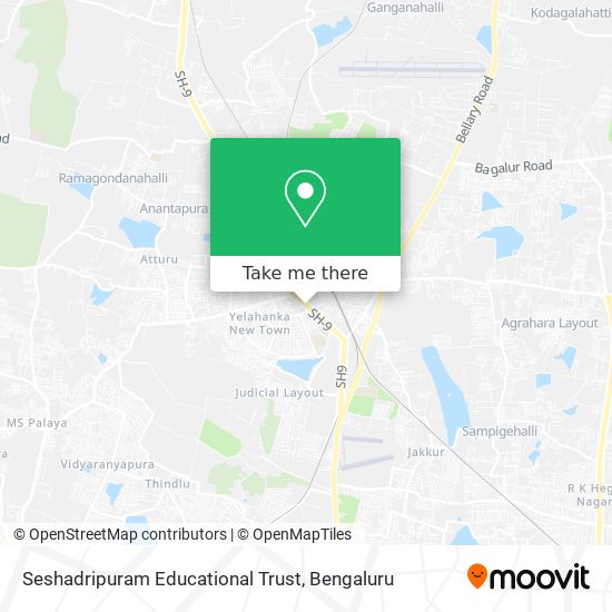 Seshadripuram Educational Trust map