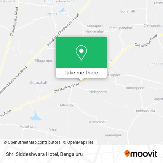 Shri Siddeshwara Hotel map