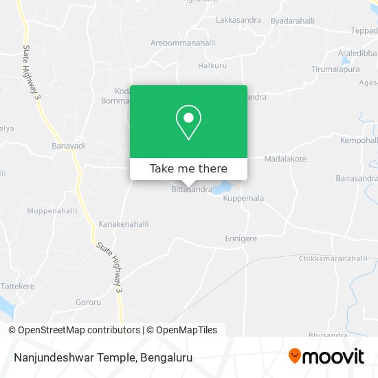 Nanjundeshwar Temple map