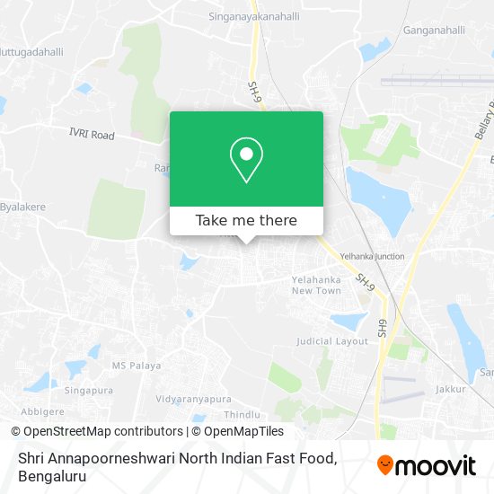 Shri Annapoorneshwari North Indian Fast Food map