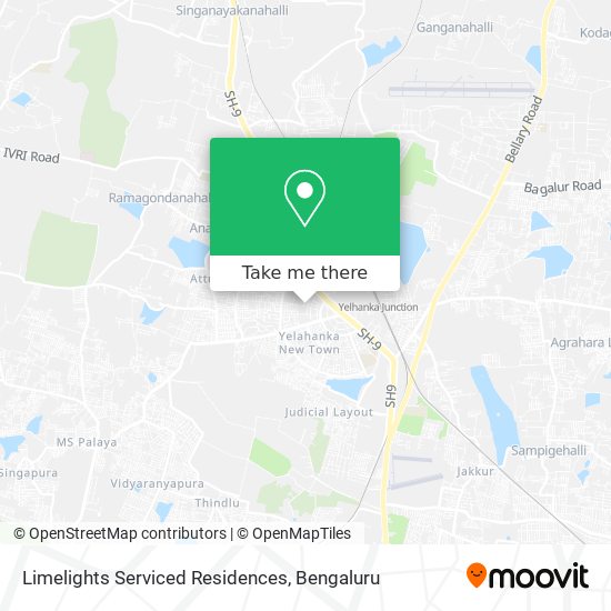 Limelights Serviced Residences map