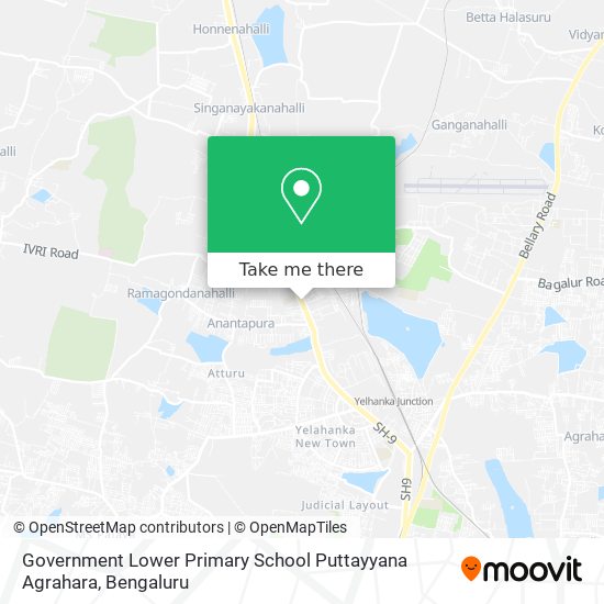 Government Lower Primary School Puttayyana Agrahara map