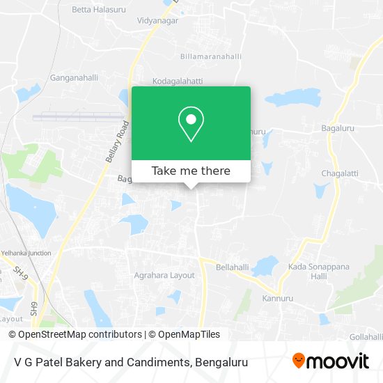 V G Patel Bakery and Candiments map