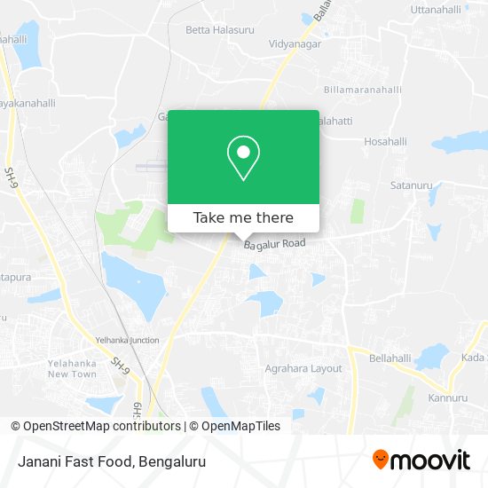 Janani Fast Food map