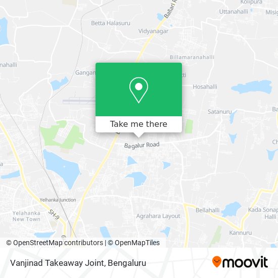 Vanjinad Takeaway Joint map