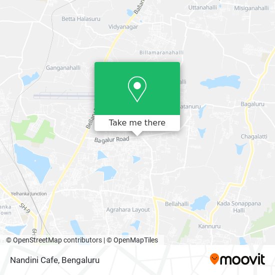 Nandini Cafe map